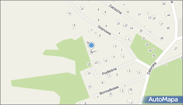 Stawinoga, Sosnowa, 3a, mapa Stawinoga