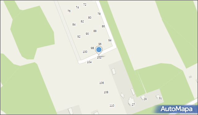Stefanówka, Sowia, 102, mapa Stefanówka