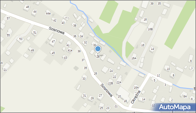 Sterkowiec, Sosnowa, 28, mapa Sterkowiec