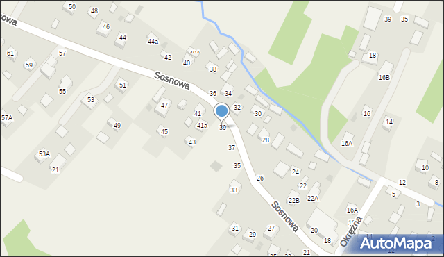 Sterkowiec, Sosnowa, 39, mapa Sterkowiec