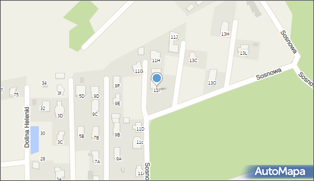 Stok Lacki-Folwark, Sosnowa, 11I, mapa Stok Lacki-Folwark