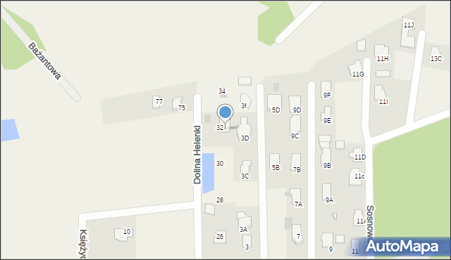 Stok Lacki-Folwark, Sosnowa, 3E, mapa Stok Lacki-Folwark