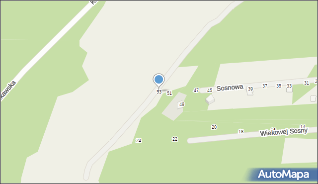 Strachów, Sosnowa, 53, mapa Strachów