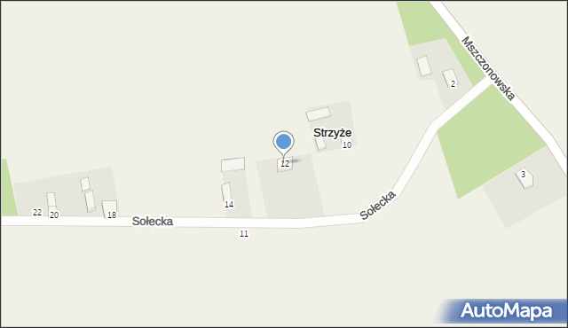 Strzyże, Sołecka, 12, mapa Strzyże