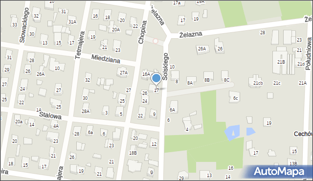 Sulejówek, Solskiego Ludwika, 17, mapa Sulejówek