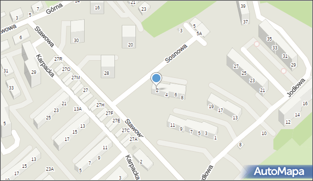 Świętochłowice, Sosnowa, 2, mapa Świętochłowice