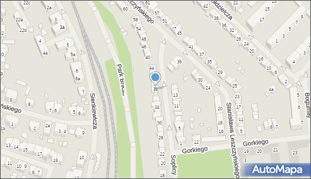 Szczecin, Soplicy Jacka, 38, mapa Szczecina
