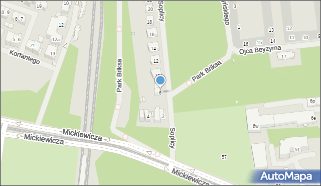 Szczecin, Soplicy Jacka, 6, mapa Szczecina