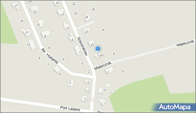 Szczecin, Sokolników, 8, mapa Szczecina