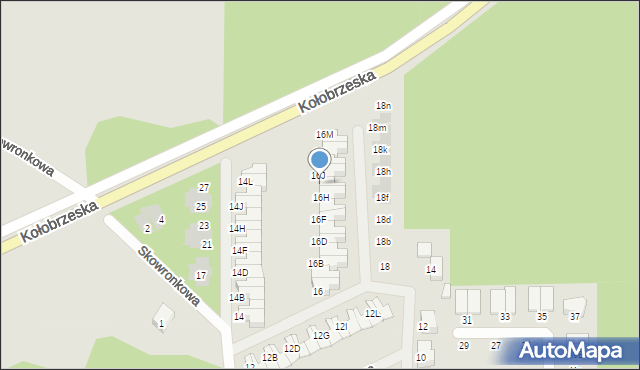 Szczecinek, Sójcza, 16I, mapa Szczecinek