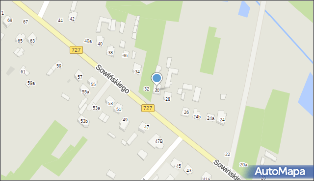 Szydłowiec, Sowińskiego Józefa, gen., 30, mapa Szydłowiec