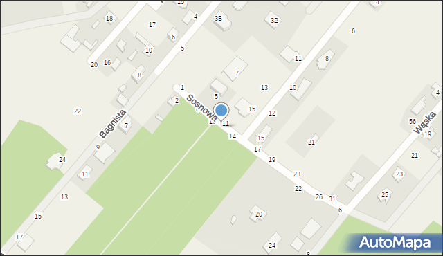 Targówka, Sosnowa, 12, mapa Targówka