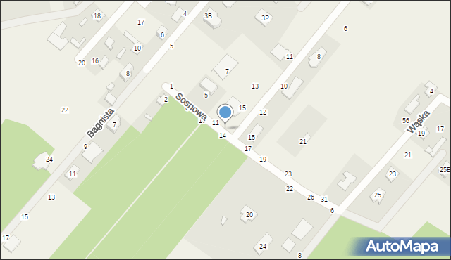 Targówka, Sosnowa, 13, mapa Targówka