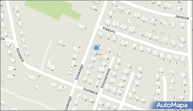 Tarnów, Solskiego Ludwika, 17, mapa Tarnów
