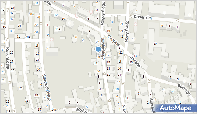 Tarnów, Sowińskiego Józefa, gen., 16, mapa Tarnów