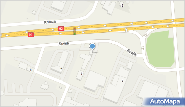 Tarnowo Podgórne, Sowia, 5, mapa Tarnowo Podgórne