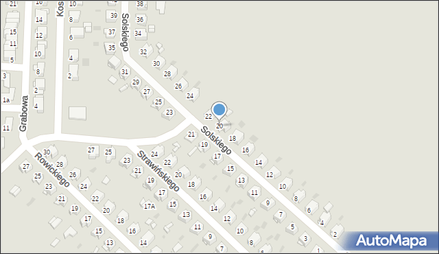 Tarnowskie Góry, Solskiego Ludwika, 20, mapa Tarnowskie Góry