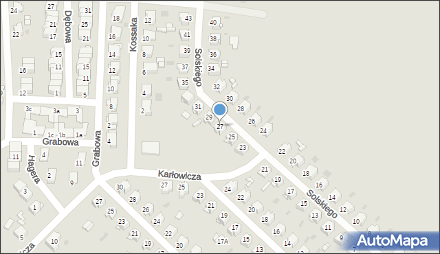 Tarnowskie Góry, Solskiego Ludwika, 27, mapa Tarnowskie Góry