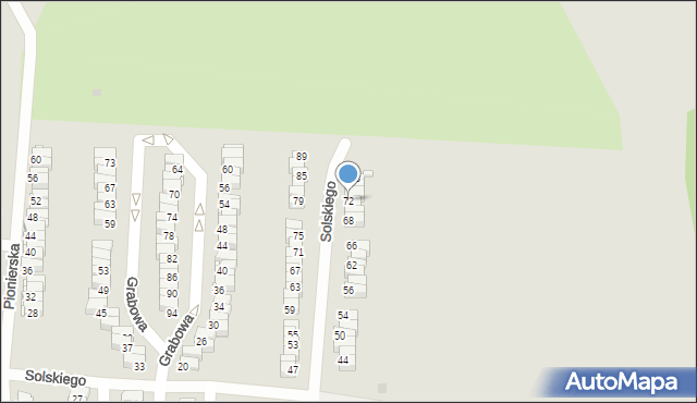 Tarnowskie Góry, Solskiego Ludwika, 72, mapa Tarnowskie Góry