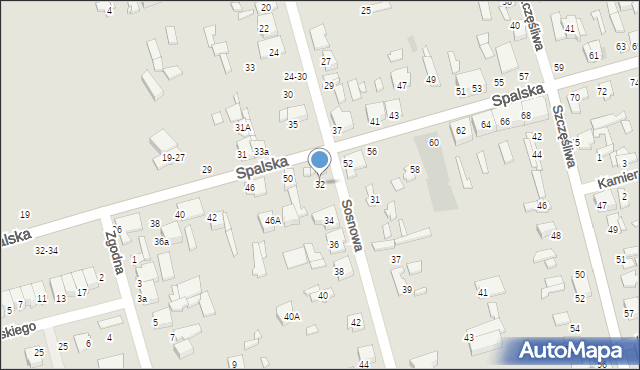 Tomaszów Mazowiecki, Sosnowa, 32, mapa Tomaszów Mazowiecki