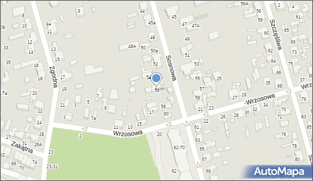 Tomaszów Mazowiecki, Sosnowa, 56, mapa Tomaszów Mazowiecki