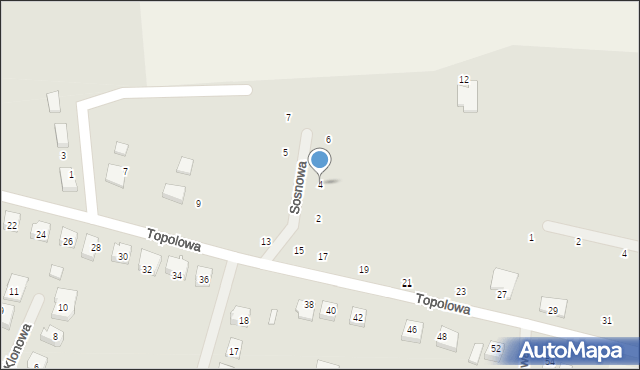 Tychowo, Sosnowa, 4, mapa Tychowo