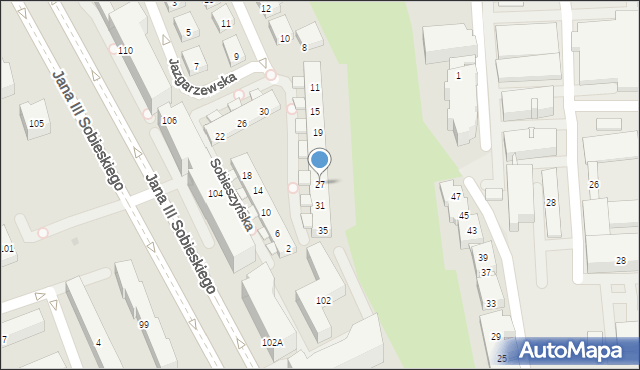 Warszawa, Sobieszyńska, 27, mapa Warszawy