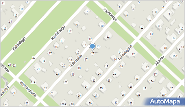 Warszawa, Sobczaka Michała, 15, mapa Warszawy