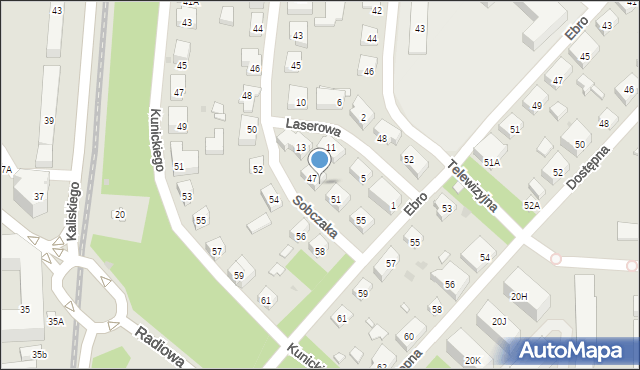 Warszawa, Sobczaka Michała, 49, mapa Warszawy