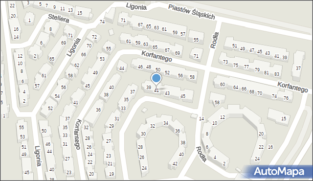 Warszawa, Sosnowiecka, 41, mapa Warszawy