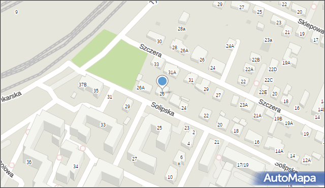 Warszawa, Solipska, 26, mapa Warszawy