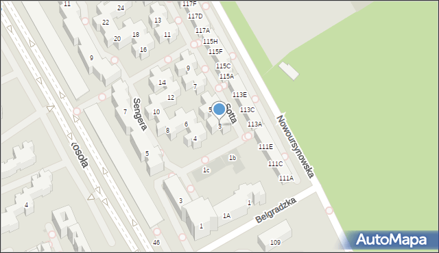Warszawa, Sotta Kazimierza, 3, mapa Warszawy