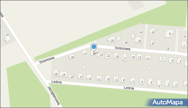 Wilków, Sosnowa, 25, mapa Wilków