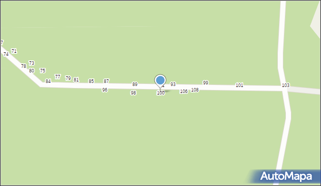 Władysławów, Sosnowa, 100, mapa Władysławów