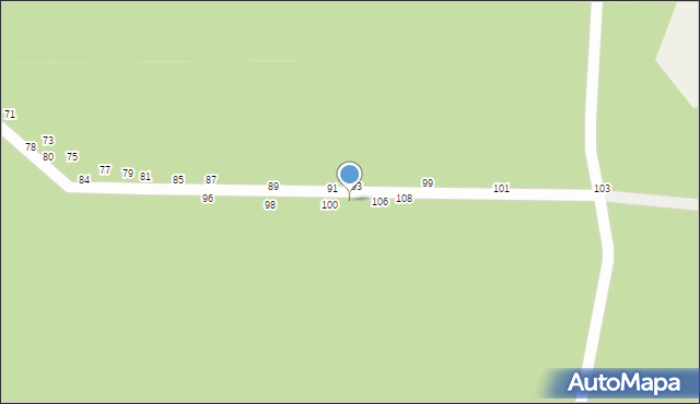 Władysławów, Sosnowa, 104, mapa Władysławów