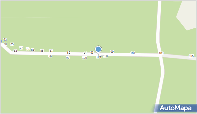 Władysławów, Sosnowa, 106, mapa Władysławów