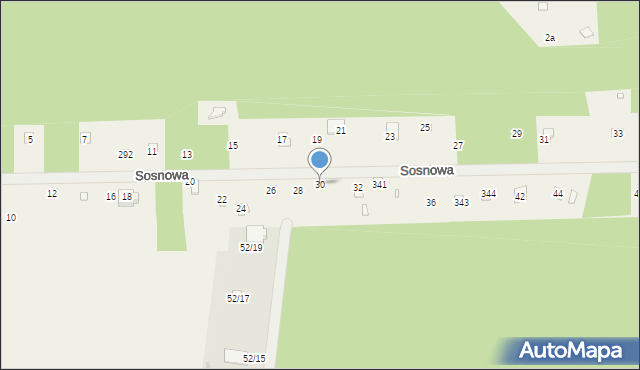 Włodzimierz, Sosnowa, 30, mapa Włodzimierz