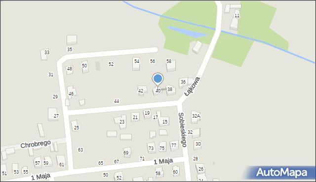 Wolbórz, Sobieskiego, 40, mapa Wolbórz