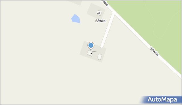 Wysoka Góra, Sówka, 1, mapa Wysoka Góra