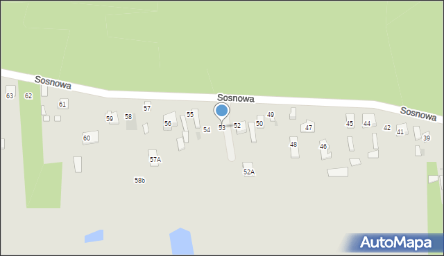 Wyszków, Sosnowa, 53, mapa Wyszków