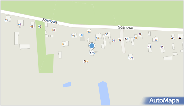 Wyszków, Sosnowa, 57A, mapa Wyszków