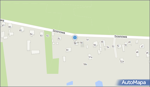 Wyszków, Sosnowa, 59, mapa Wyszków