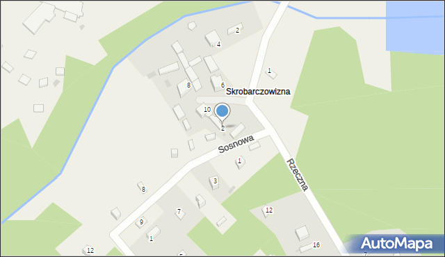 Zaborze, Sosnowa, 2, mapa Zaborze