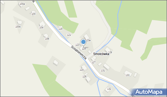 Zagórnik, Solakiewicza Leszka, ks., 125, mapa Zagórnik