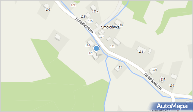 Zagórnik, Solakiewicza Leszka, ks., 128, mapa Zagórnik