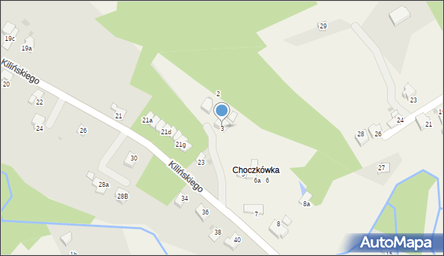 Zagórnik, Solakiewicza Leszka, ks., 3, mapa Zagórnik