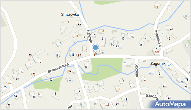 Zagórnik, Solakiewicza Leszka, ks., 87, mapa Zagórnik