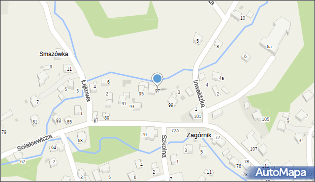 Zagórnik, Solakiewicza Leszka, ks., 97, mapa Zagórnik