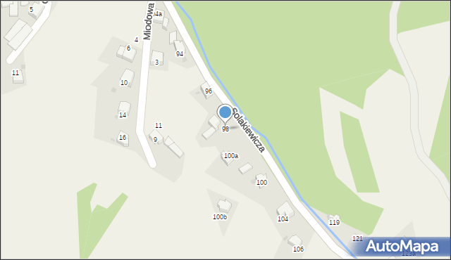 Zagórnik, Solakiewicza Leszka, ks., 98, mapa Zagórnik