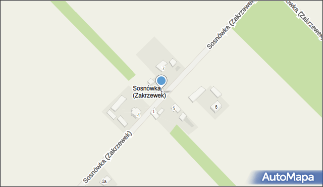 Zakrzewek, Sosnówka (Zakrzewek), 8, mapa Zakrzewek